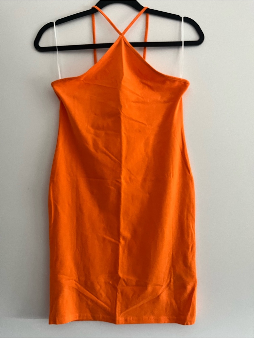 H&M Bright Orange Strappy Mini Dress